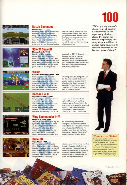 Top 100 PC Games in 1996 – PC Gamer | Pix's Origin Adventures